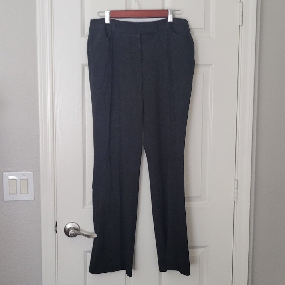 George London Fit Woman's Charcoal Gray Slacks - Size 12